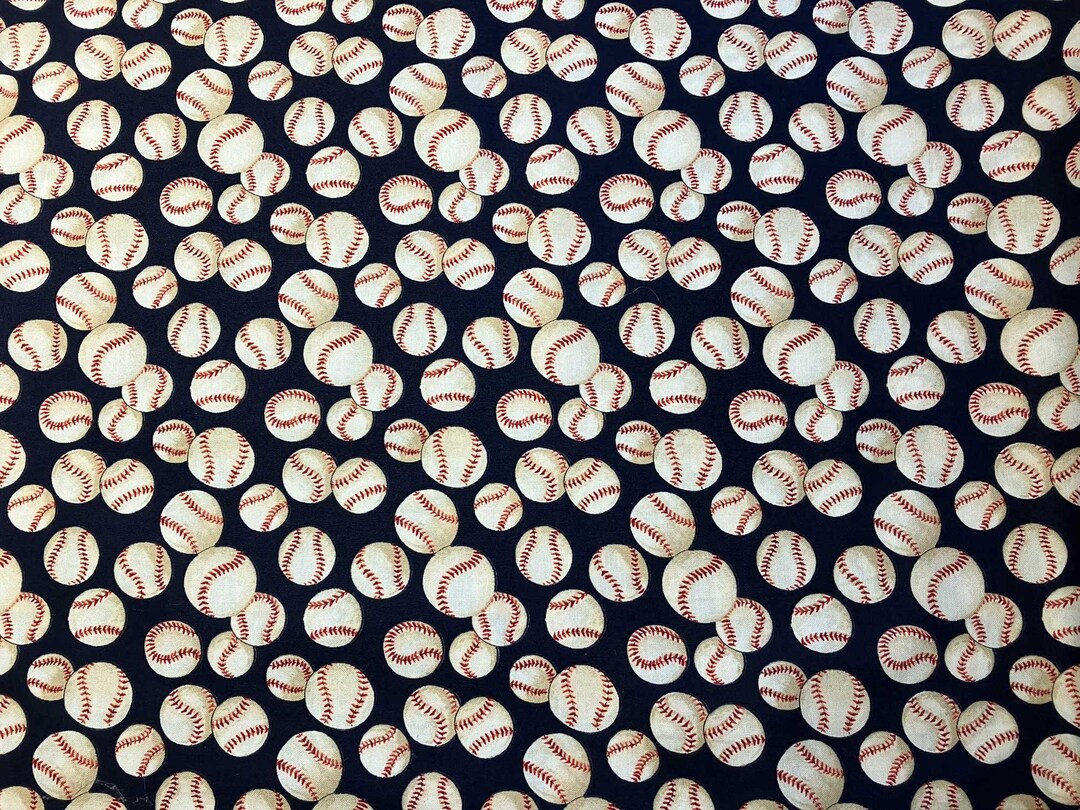 1 Yard Baseball Sports Cotton Fabricquilt Sewing Pillowcase Etsy