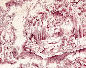 Season's Greetings Toile Fabric by Fabri-Quilt Design 634