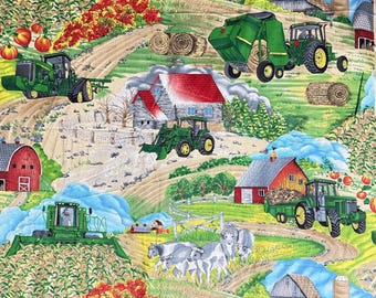 1 1/2 Yds. Official John Deere Tractor Fabric  Springs Industries