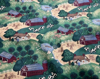 Country Farmland Quilt and Sewing Fabric