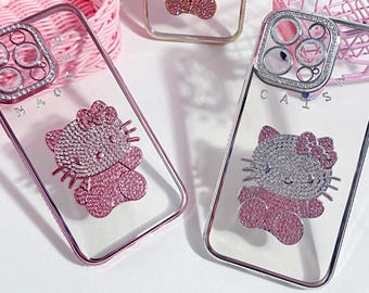 Hello Kitty Rhinestone iPhone Case: Sparkle Crystal Custom Name