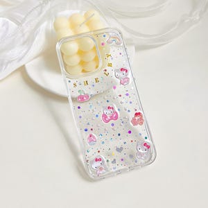 Custom Name Pink Kitty Bling Phone Case: iPhone & Galaxy