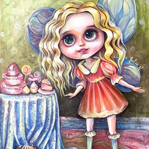 birthday party, mops, dog, original oil painting, custom, Art, real art , Wall Decor