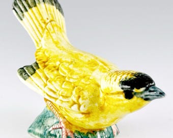 Stangl Pottery Wilson's Warbler Yellow Bird Figurine, Vintage Made in USA