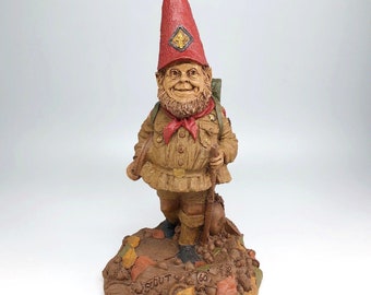 Tom Clark Cairn Studio Boy Scout Gnome Figurine Hiker Statue #2026 Edition #60 Resin Vintage 1988 Retired