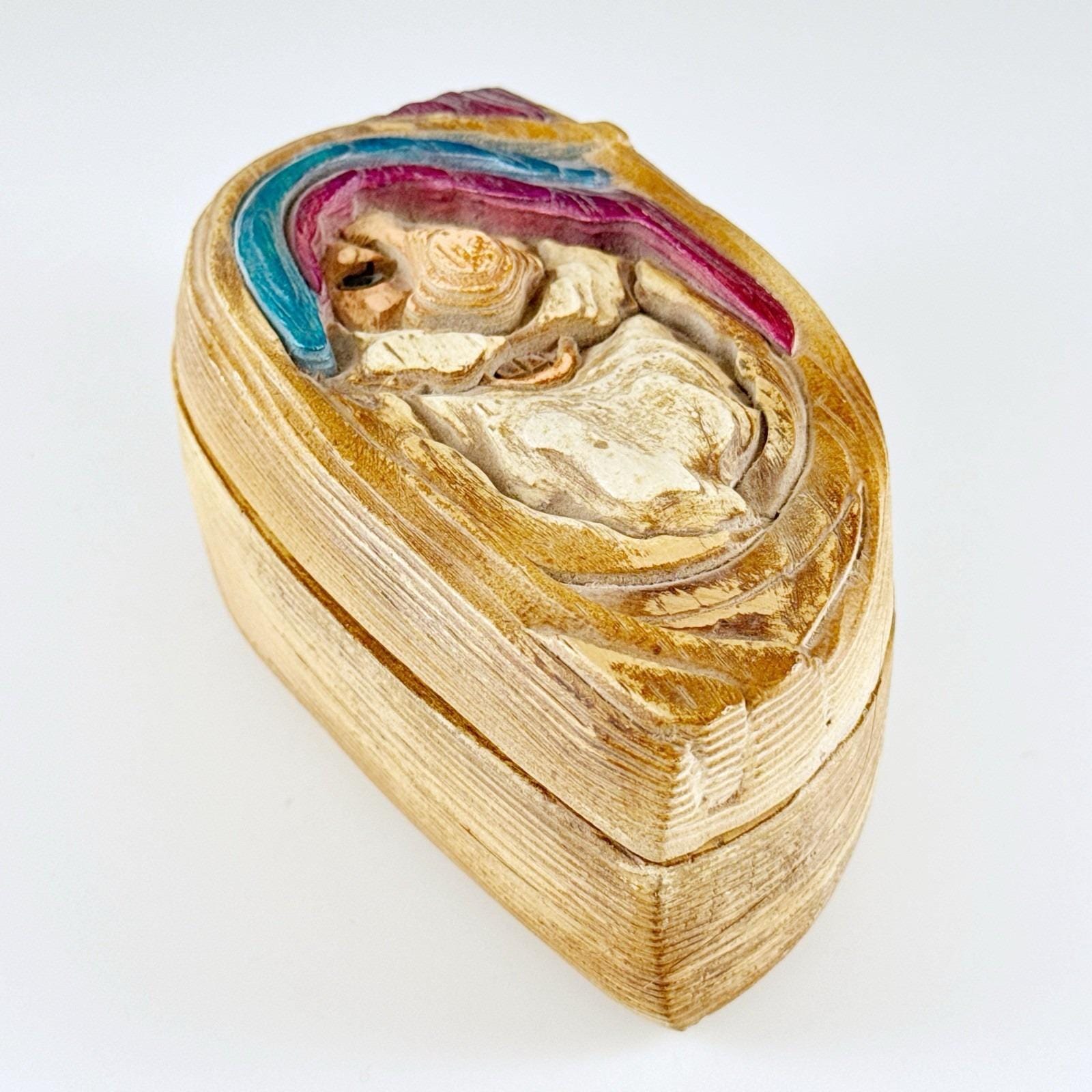 RA Pitz Studio Whitney Wizard Trinket Box, Hand-painted Resin