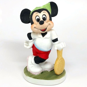Walt Disney Productions Mickey Mouse Tennis Player Figurine