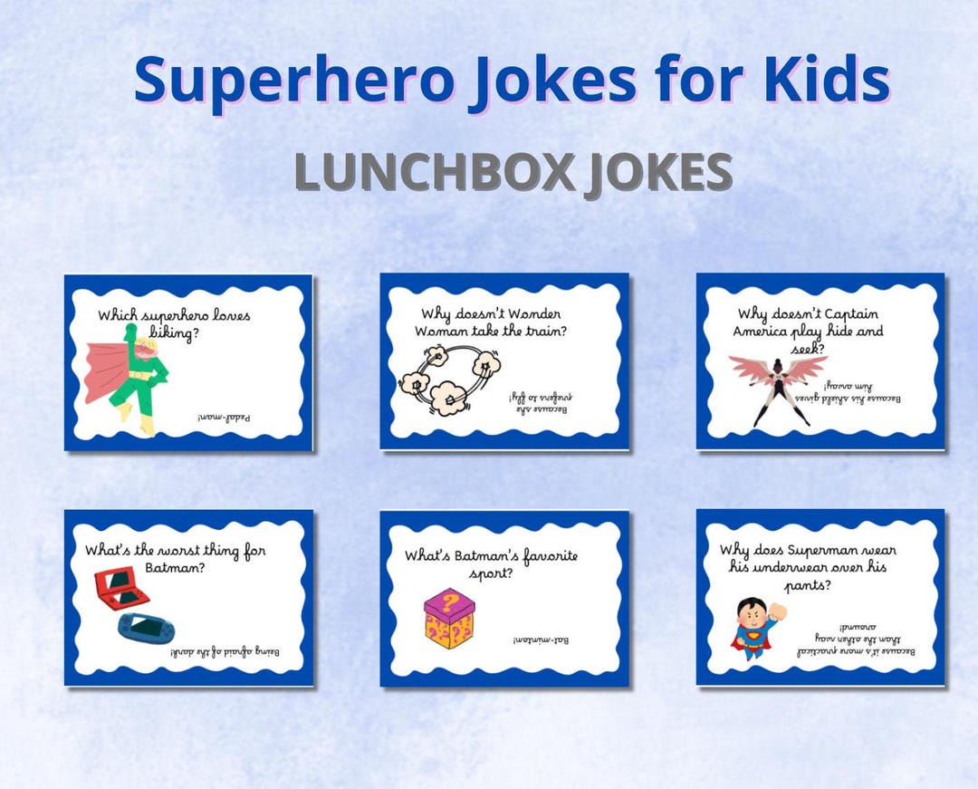 Lunch Box - Over 30 Superhero Jokes to Add to Kids' Lunchboxes ...