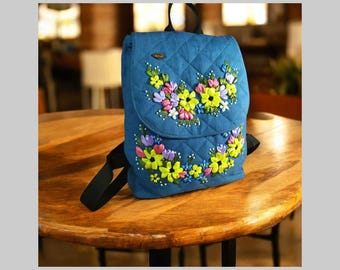 Embroidered Backpacks and Bucket Hats, Unique Ribbon  display picture 1