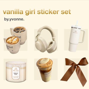 Stickers Pinterest fille vanille