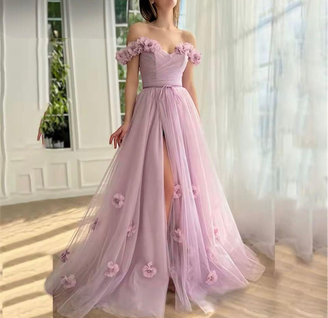 Unique Beautiful Three-dimensional Flower Sling Satin Birthday Dress Homecoming Dress cc3756