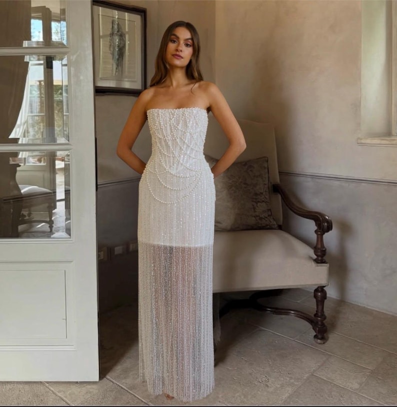 strapless evening dresses Cocktail Dress Größe:L Stretch Black Chalk Stripe 3chains