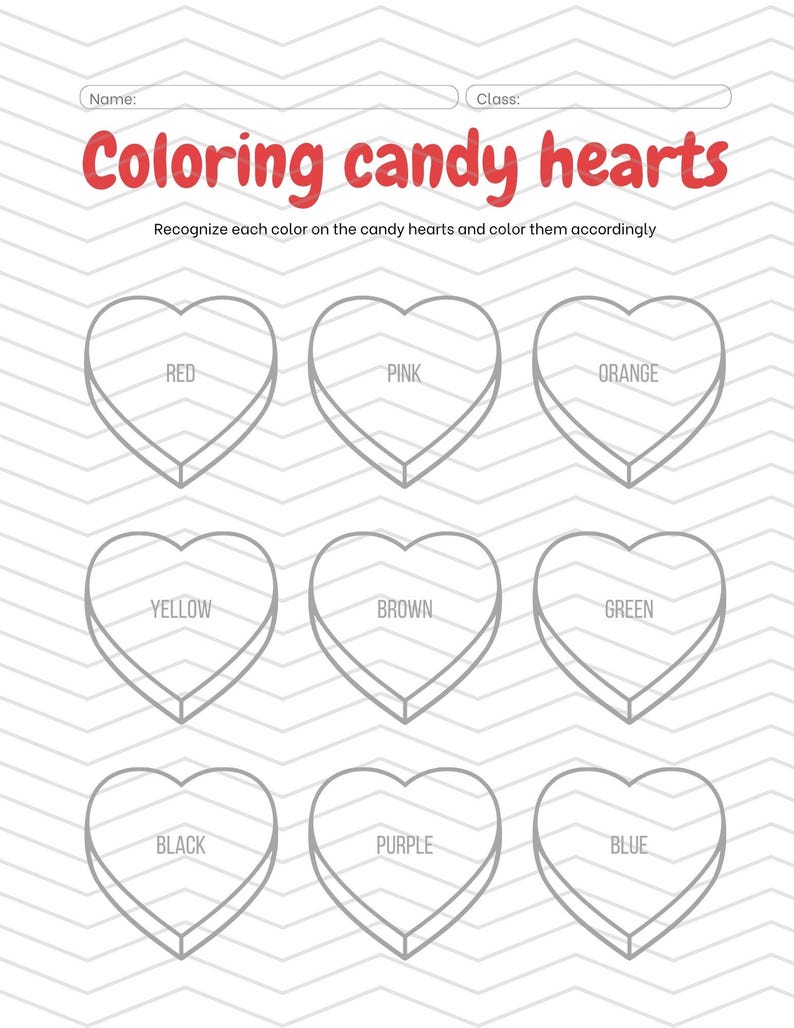 Valentine's Day Worksheets- Preschool or Kindergarten - Printable ...