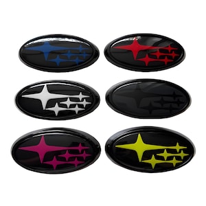 WRX/STI Front and Rear Badge Emblem Set (2015-2021)