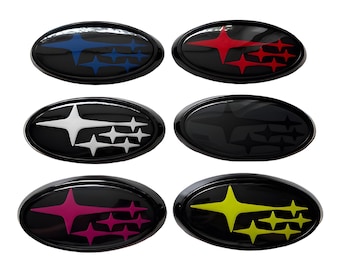 WRX/STI Front and Rear Badge Emblem Set (2015-2021)