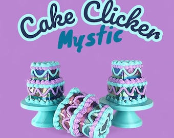 Mystic Cake Clicker Fidget Toy – Shimmer Mermaid Sensory Desk Toy