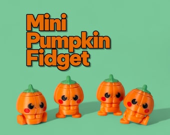 Mini Pumpkin Fidget Toy – Kawaii Halloween Desk Figurine