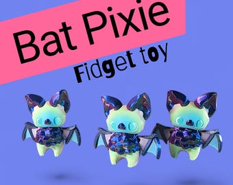 3D Printed Pixie Bat: Sensory Fidget Toy, Desk Decor