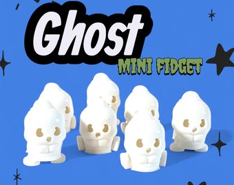 Mini Fantasma Antiestrés – Divertido y espeluznante juguete para aliviar el estrés / Coleccionable impreso en 3D