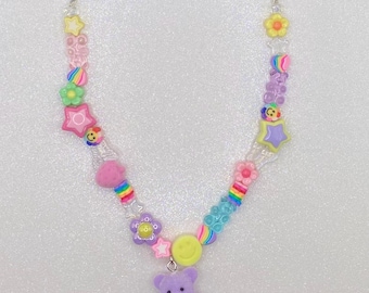 Cadena de cuentas para bolso, accesorio con dije para bolso Y2K en colores pastel, regalo para ella, hecho a mano