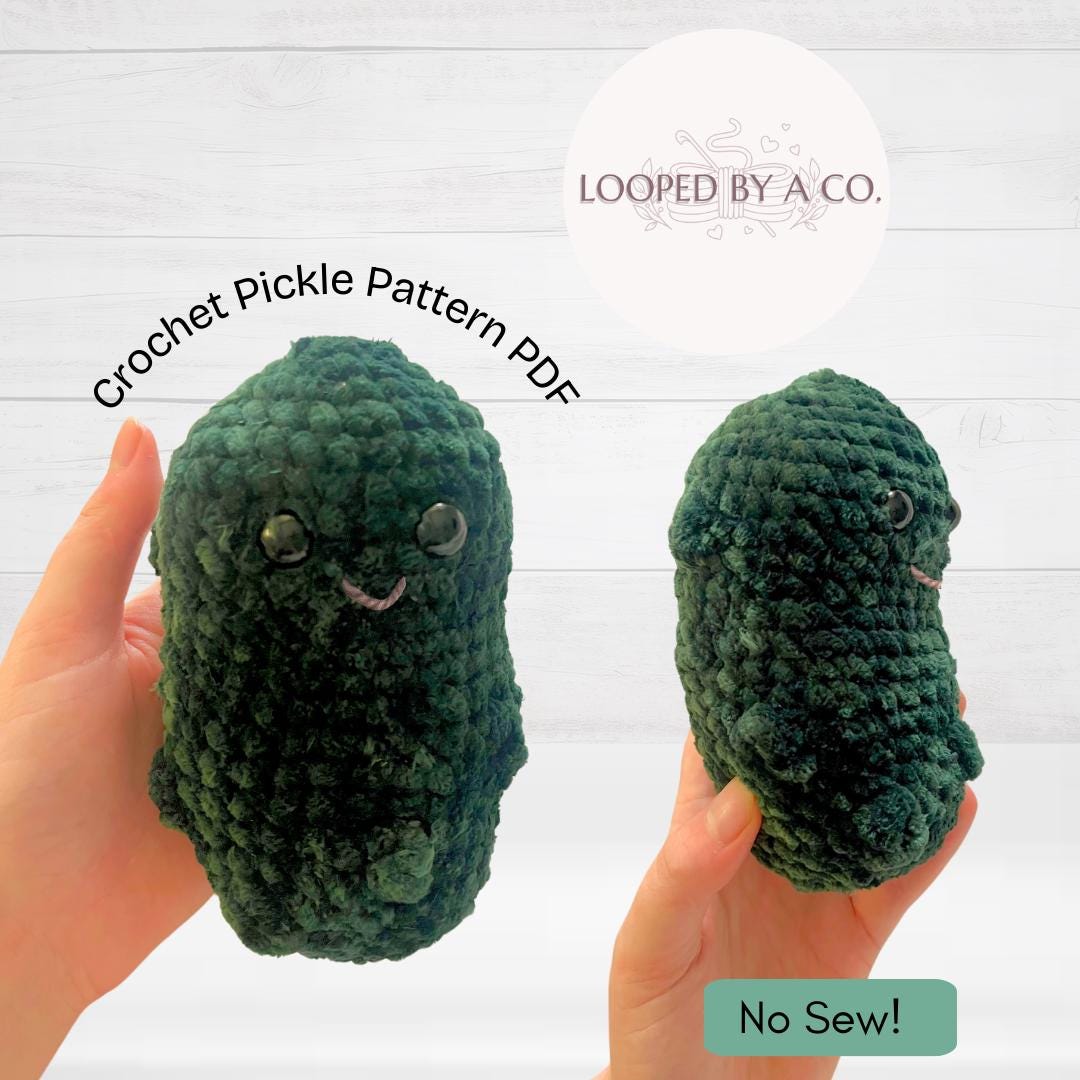 Easy Crochet Pickle Pattern with Step-by-Step Instructions