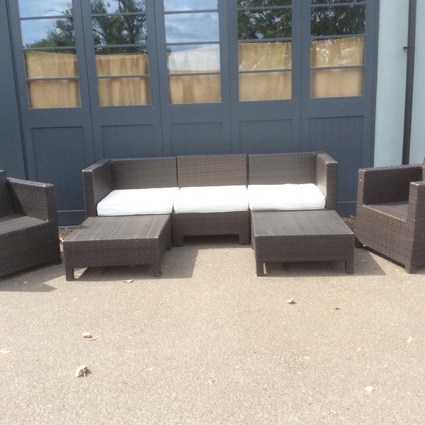 Preloved Outdoor rattan furniture set (7 pieces)