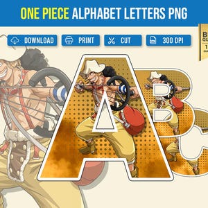 One Piece (Usopp) PNG Fonts