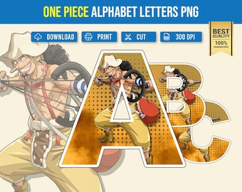 One Piece (Usopp) PNG Fonts