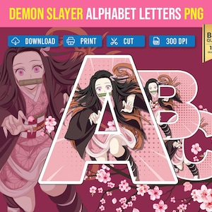 Demon Slayer (Nezuko) PNG Fonts