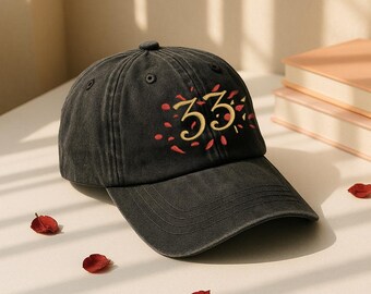 Embroidered Clair Obscur Expedition 33 Washed Hat, Expedition 33