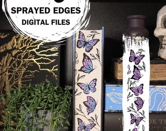 Bordes rociados - Archivo digital para bordes de libros rociados con Quicksilver DIY