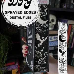 Sprayed edges - Digital file for When The Moon Hatched paperback | Custom Sprayed edges | Stenciled edges | DIY