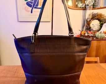 Vintage Coach Black Leather Crossbody Casino Bag 9924 - Etsy