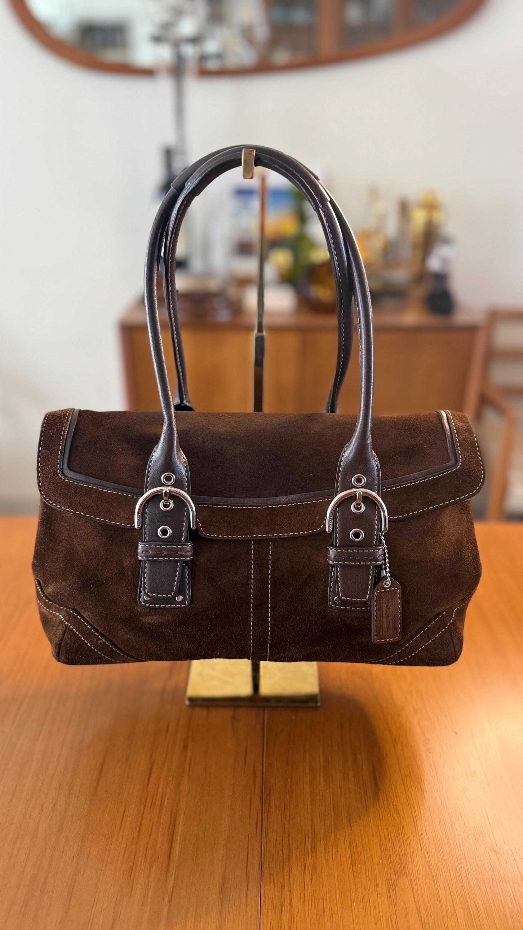 2005 Vintage Coach Soho Suede Satchel Style #9674 in Chocolate - Etsy