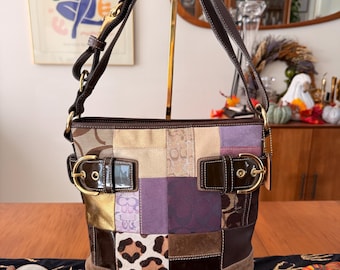 バッグ Rare COACH Patchwork DuffleBag DarkBrown Rare COACH Patchwork Duffle Bag Dark Brown | eBay