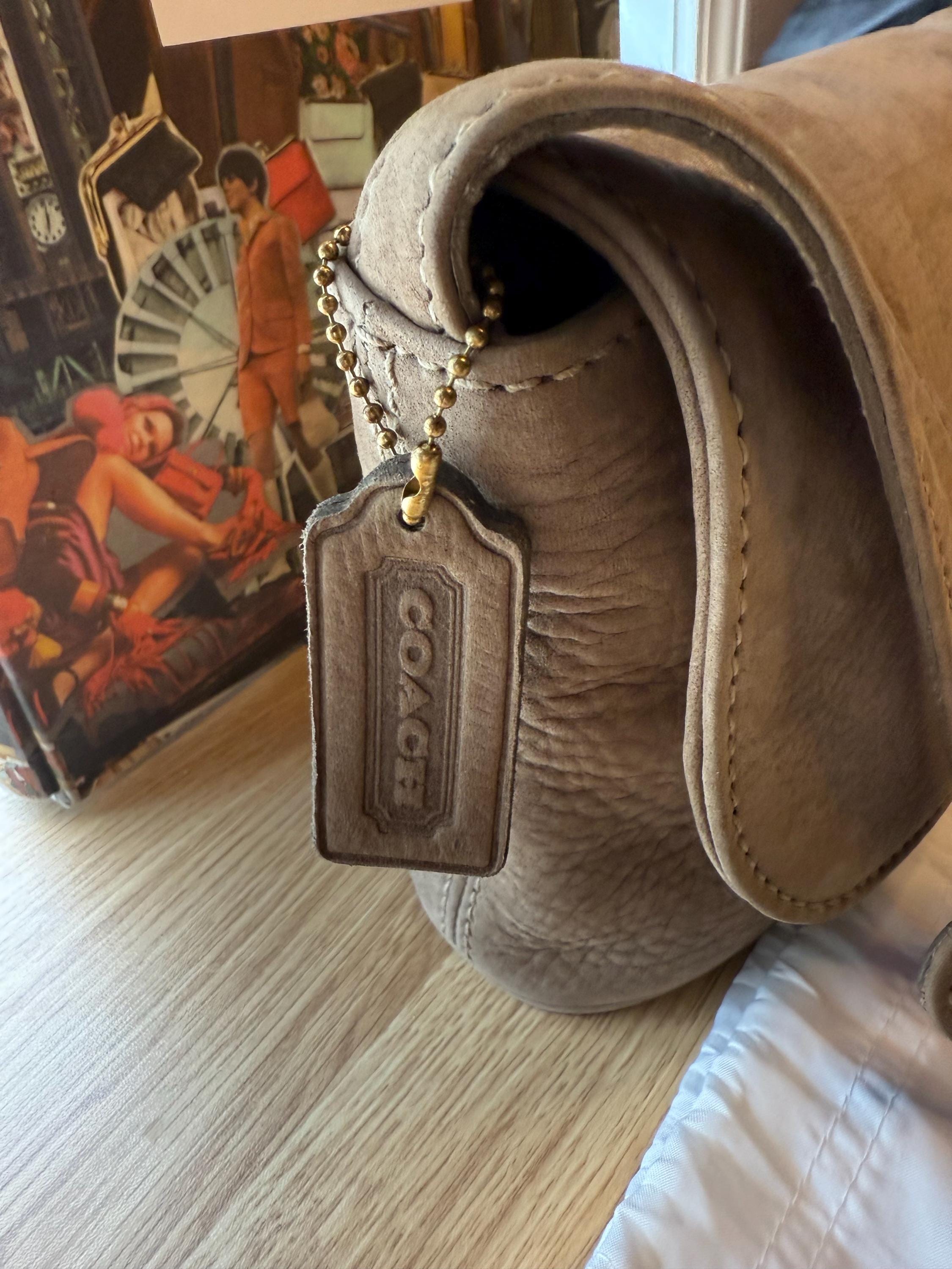 1996 Vintage Coach Small Flap Bag Nubuc #4946 - Etsy