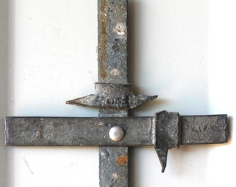 handmade barbed wire cross - Christian wall decor