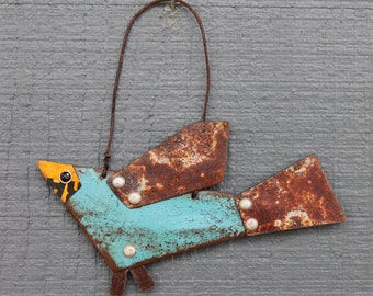 small bluebird ornament - wall decor