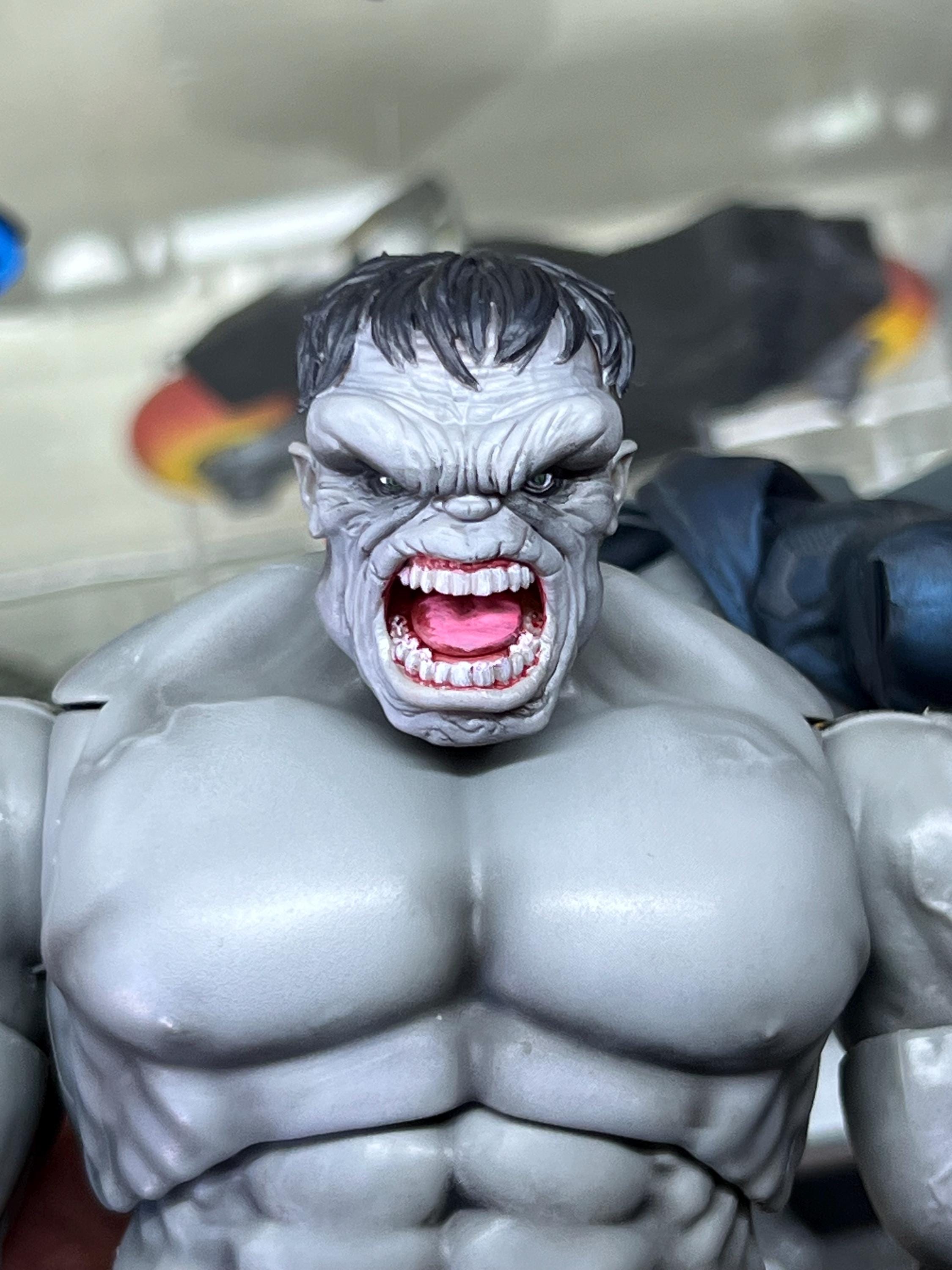 Grey Hulk Monster 1/12 Heads Only - Etsy