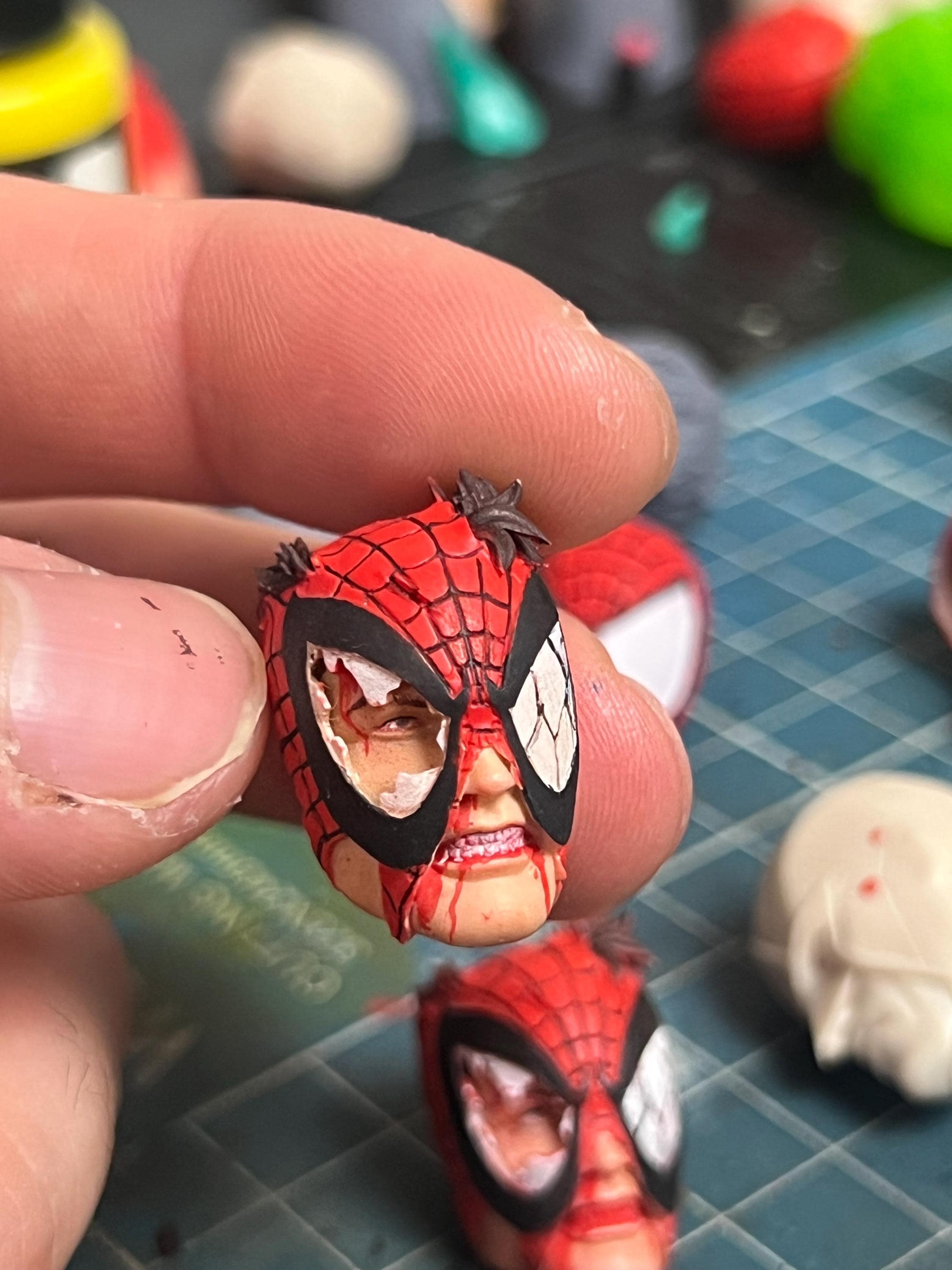 Spiderman head sculpt - Etsy 日本