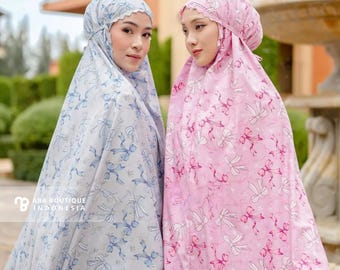 Santorini-zijden gebedsset: lichtgewicht moslim hijabjurk