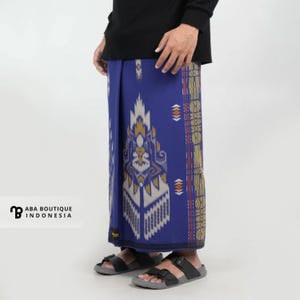 Sa rong Muslim Batik Sarong for Men in Soft Thobe Fabric for Worship and Beach Use Series 2