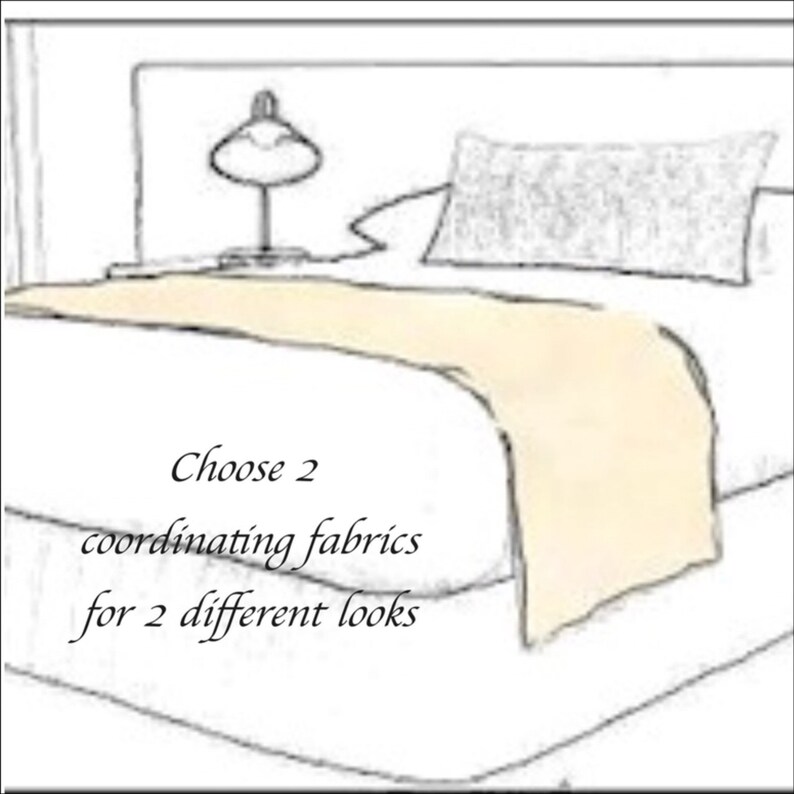 Modern Red Bed Runner scarf / Hotel bedding / bedroom decor / Etsy