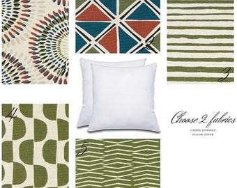 Decorative Double Sided Zippered Pillow Cover: Sonoran Collection