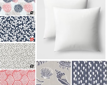 Blooms Beachy Pillow Cover: Beach House Decor, Mix and Match