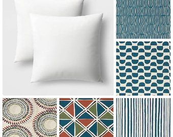 Teal Pillow Cover: Decorative Double Sided Throw Pillow with Zipper