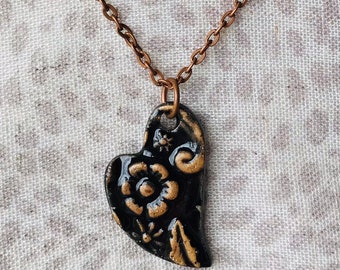 Black Tree of Life Necklace Kim O/'Hara Designs-Ceramic Jewelry