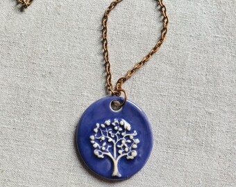 Black Tree of Life Necklace Kim O/'Hara Designs-Ceramic Jewelry