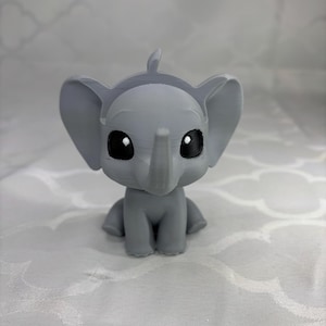 Elephant Glasses Holder – Funny Eyeglass Stand – 3D Printed Animal Decor