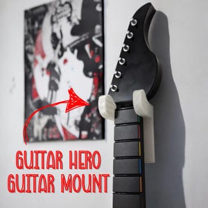 Guitar Hero Guitar Wall Mount: Gaming Controller Display